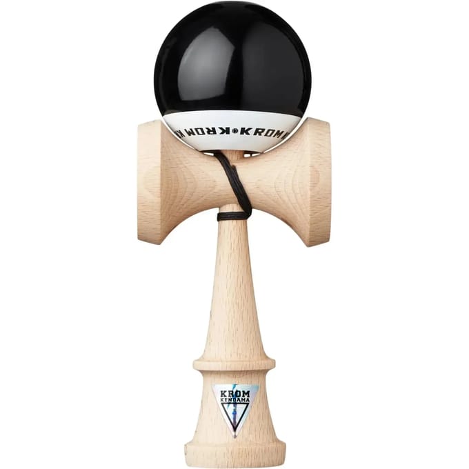KROM Kendama POP LOL - CK Shape - Beukenhout - 18 cm - Wit