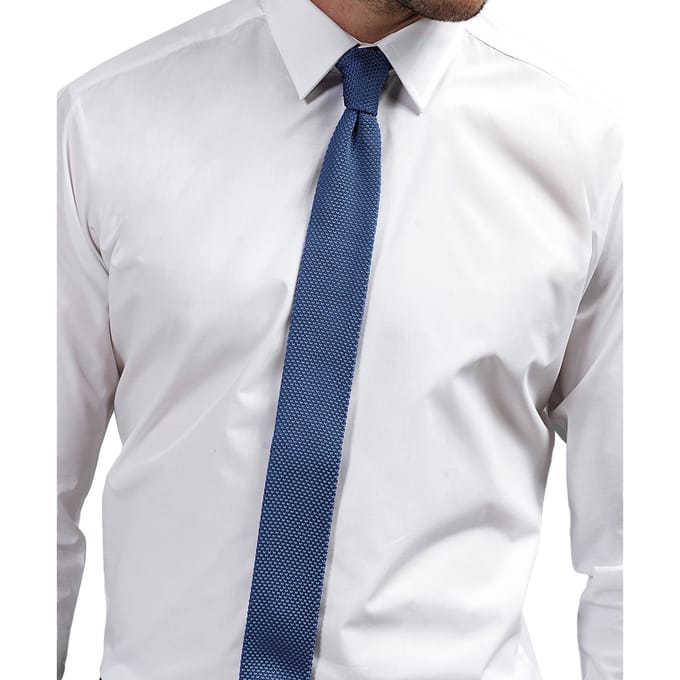 Premier Unisex gebreide stropdas voor volwassenen (Middenblauw)