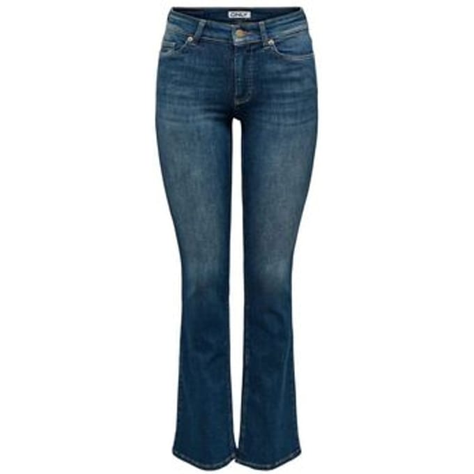 Bootcut Jeans Only 15353700 BLUSH MID FLARED-DARK BLUE DENIM