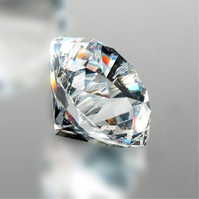 Diamant - Ø 6cm - Glas - Decoratie