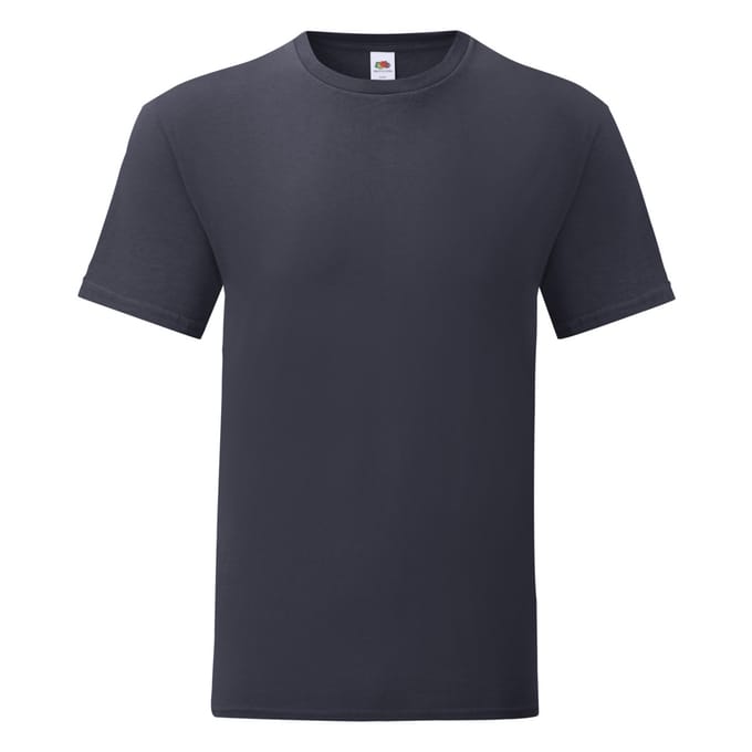 Fruit Of The Loom Heren Iconisch T-shirt (Donker Marine)
