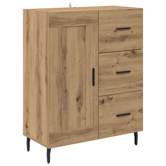 vidaXL - Dressoir - Artisan - Eiken - 69,5 - x - 34 - x - 90 - cm
