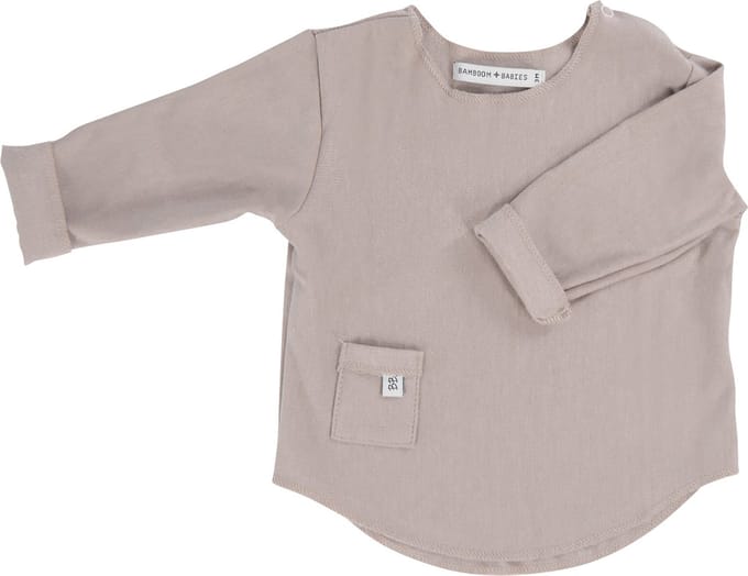 Bamboom T-shirt Lange Mouw Sand 3 Mnd
