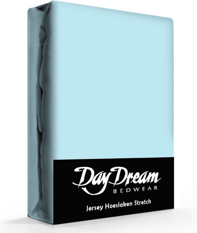 Day Dream - Hoeslaken - Jersey - 90 x 200 cm - Blauw