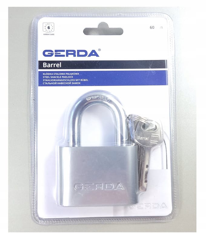 Gerda KSP 60 mat chroomstaal hangslot