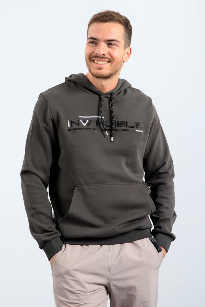 Heren Geprinte Hooded Sweatshirt Met Zak