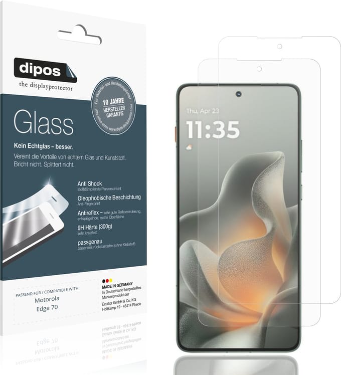 dipos – 2x Matte Pantserfolie geschikt voor Motorola Edge 70 | 9H Screenprotector