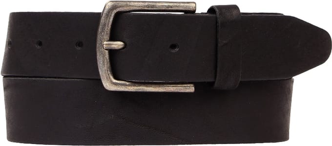 Presly & Sun Heren - Leren riem - Zwart - 115cm