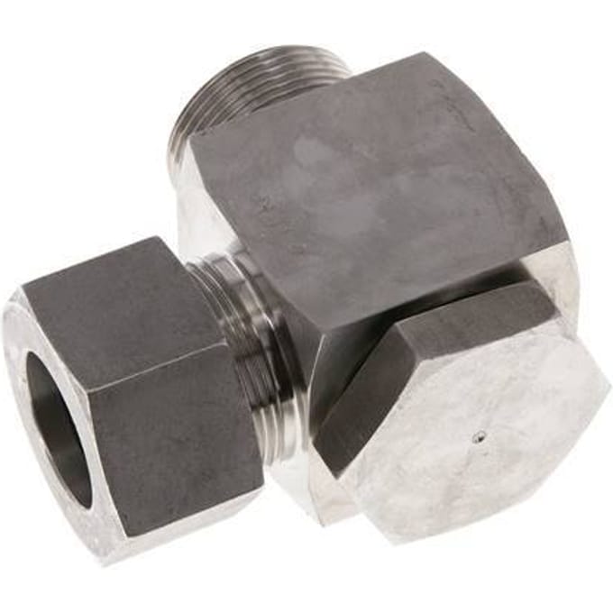 30S & G1-1/4'' RVS Swivel Joint Snijringkoppeling Buitendraad 250bar Draaibaar ISO 8434-1