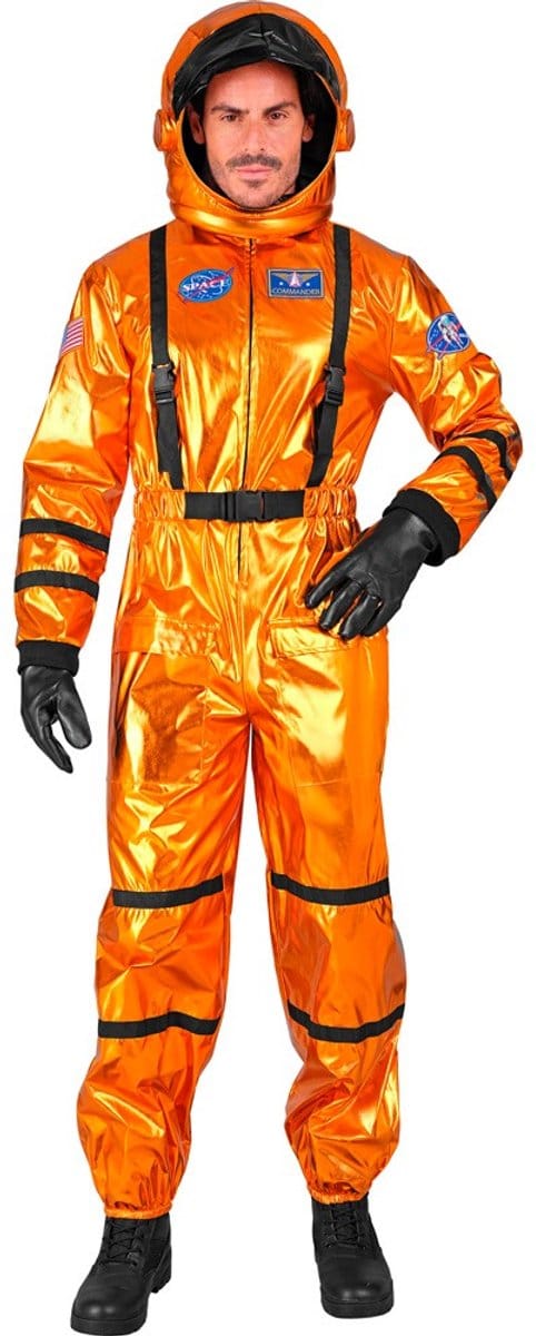 Astronaut Jumpsuit Heer - Metallic Orange - Maat M