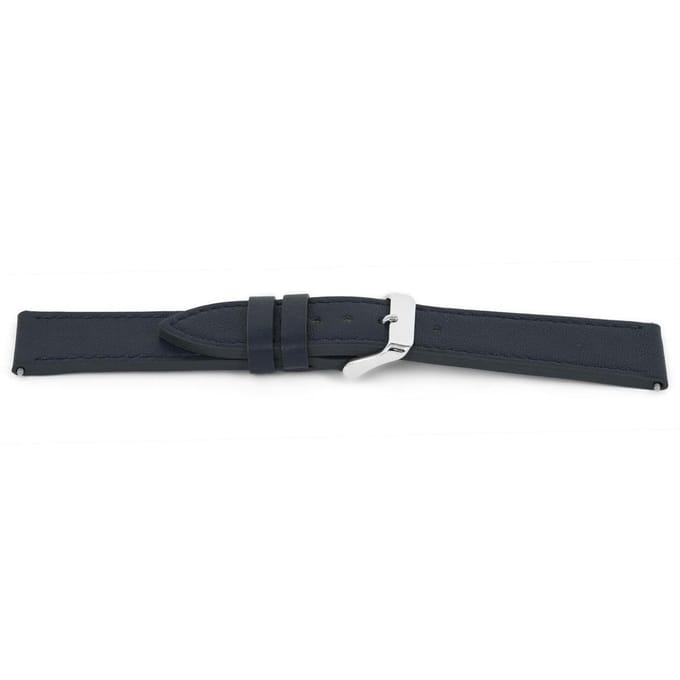 Horlogeband F622 Blauw H79 Leder 18x16mm