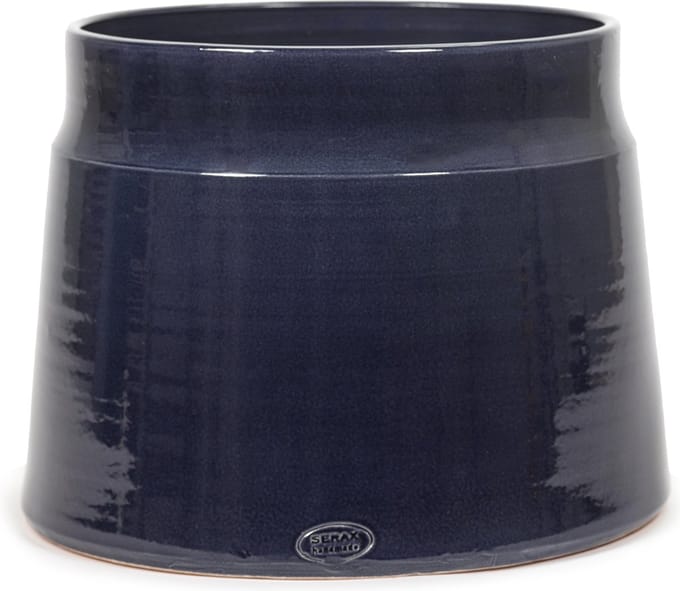 Serax - Glazed shades - Bloempot L - Blauw - 36 Ø