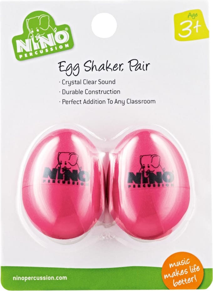 Meinl Egg Shaker Set NINO540SP-2, Strawberry Pink, 2 pcs - Shaker