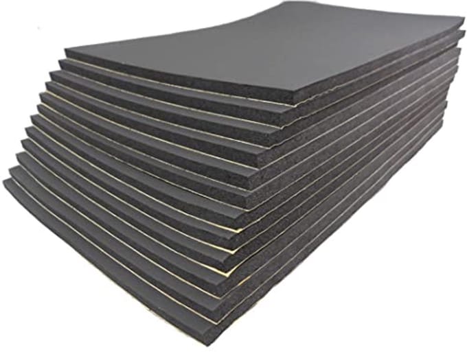 Geluidsisolerende mat voor auto - 12 stuks 50x30cm (10mm)