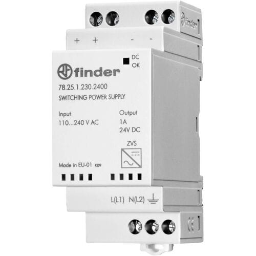Finder 78.25.1.230.2400 DIN-rail netvoeding 24 V/DC 1 A 25 W Inhoud 1 stuk(s)