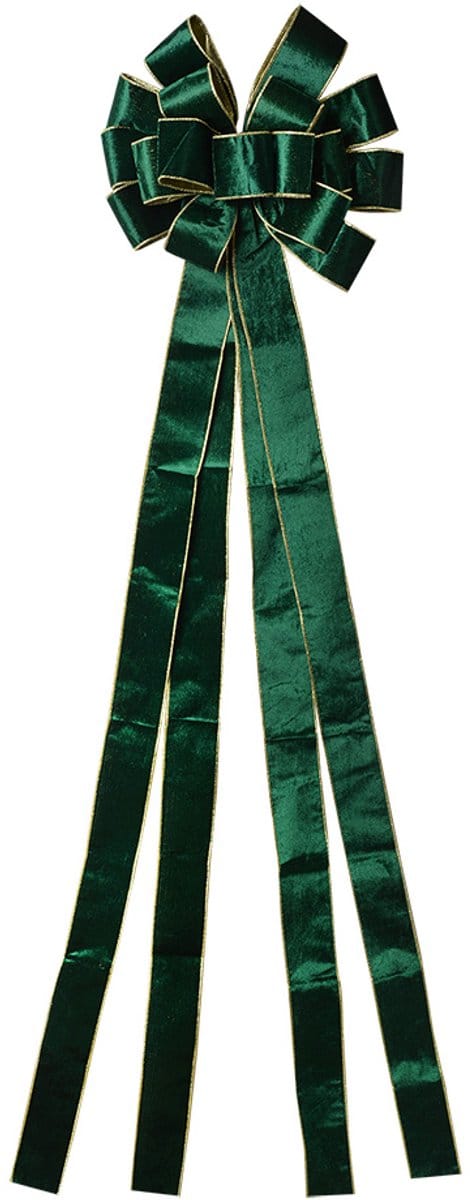 Clayre & Eef Decoratie Strik 33x135 cm Groen Synthetisch