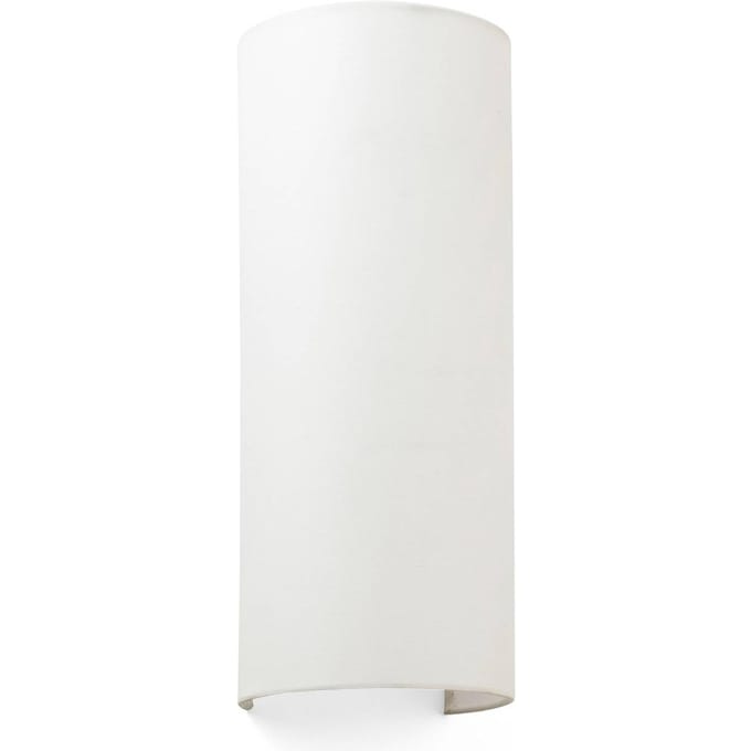 FARO BARCELONA Wandlamp Cotton, gewelfd, 37 x 15 cm, beige