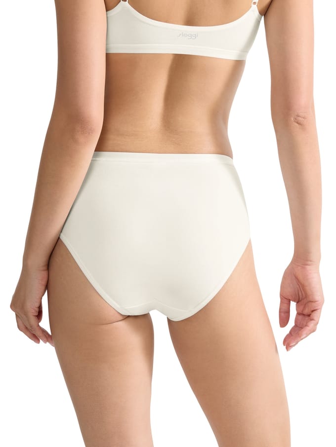 Slip met labelprint, model 'GO DAILY' in een set van 3 stuks