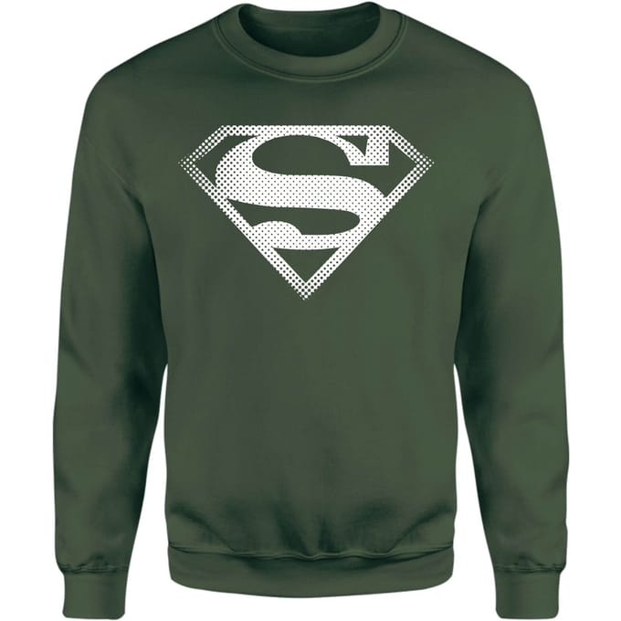 Superman Spot Logo Sweatshirt - Green - XXL