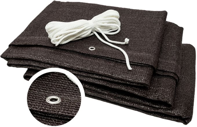 Lustan S-B 9021 Serie - Schaduwdoek - 200g/m2 - 95% Schaduw - Bruin