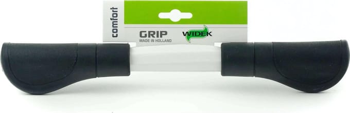 Widek Handvatten stadsfiets - Comfortabel rubber - Zwart - 11 cm - Per paar