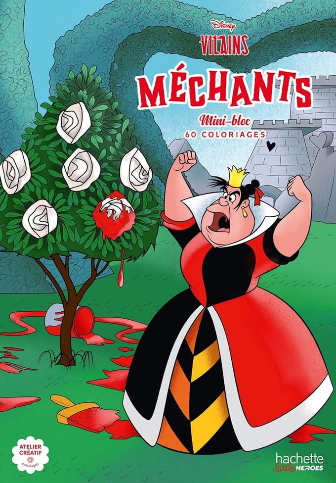 Mini-bloc Méchants (Disney villains) - Hachette - Kleurblok voor volwassenen