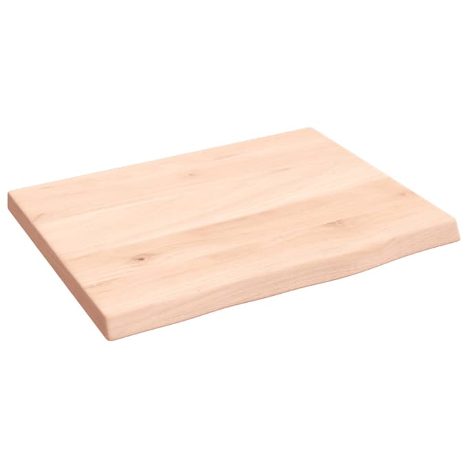 vidaXL - Wastafelblad - 40x30x2 - cm - onbehandeld - massief - hout