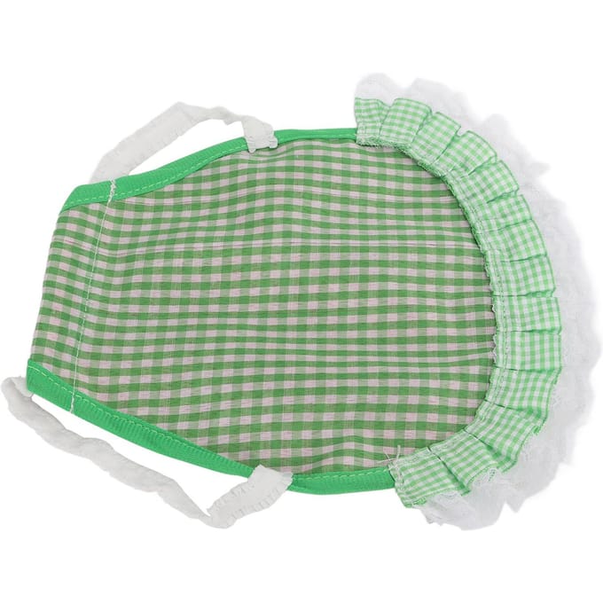 Tablier Double Poule Réutilisable Tablier Poule Protecteur de Volaille avec Sangles Élastiques pour Poule Petite Moyenne et GrandeGrille Verte vert