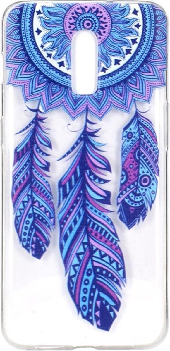 Shop4 - OnePlus 7 Hoesje - Zachte Back Case Dromenvanger Kleurrijk