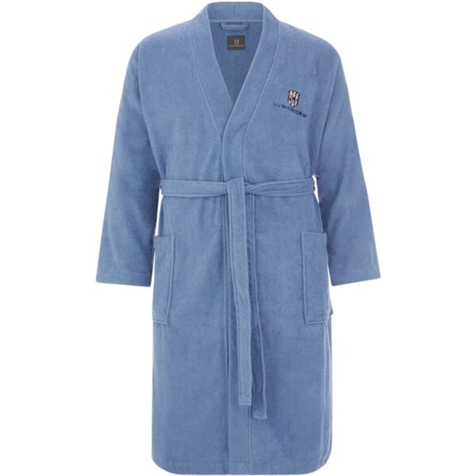 Jan Vanderstorm herren Badjas - 64/66 - blauw - Plus Size