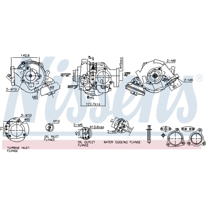 Supercharger, drukvulling NISSENS 93680