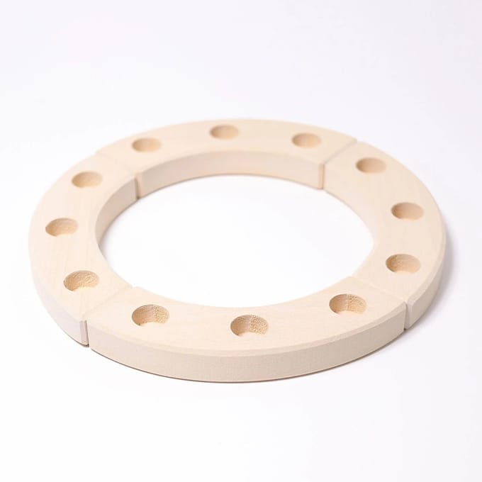 GRIMMS jaarring klein wit 22 cm