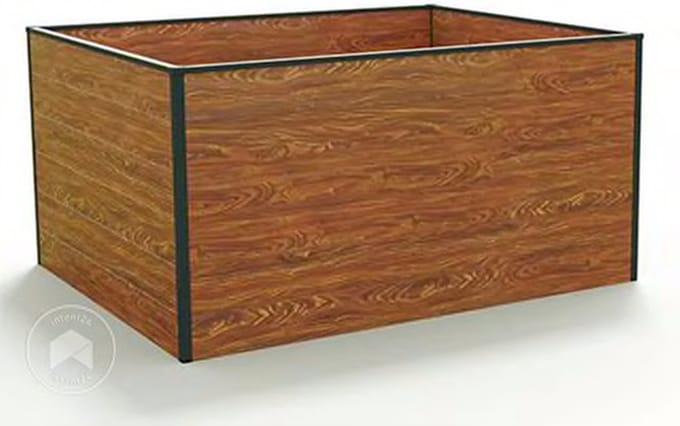 150 x 119 x 77 cm Moestuinbak Standard Christina, Laklaag met houtoptiek