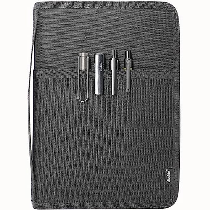 A5 Rits Journal Notebook Cover - Waterbestendig en Hervulbaar met Binnenzakken