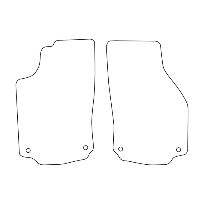 [BLM]OP034 - Zwarte Vloermatset - Geschikt voor Opel Combo C 2-zit 2001-2011