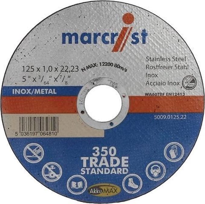 MMD Slijpschijf Ultradun Ø125 x 1,0 mm / Metaal & RVS (10 Stuks)