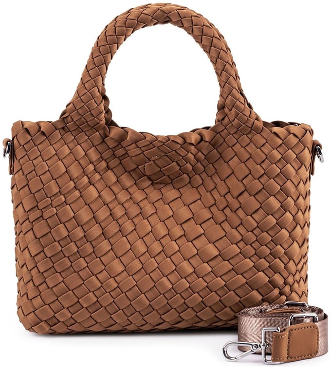 Les Visionnaires Elia Petite Neoweave - Handtasche 30 cm (cognac)