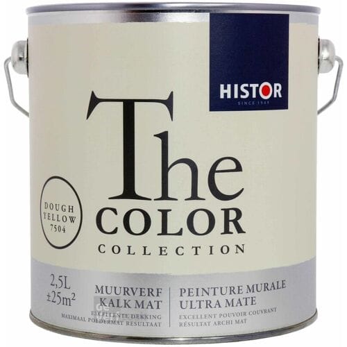 The Color Collection Muurverf Kalkmat - Dough Yellow - 2,5 liter   8716242752905   Histor Muurverf