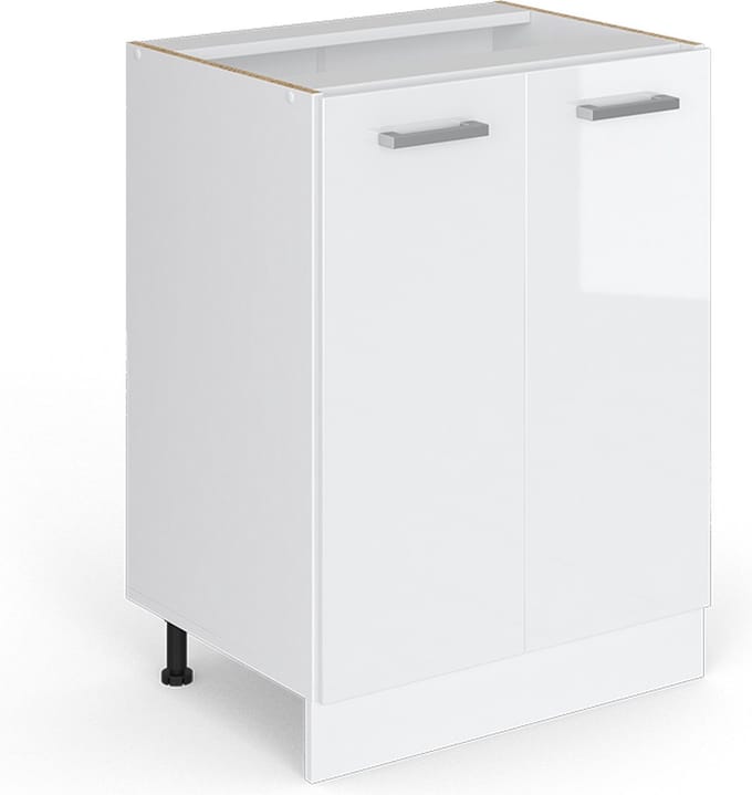 Vicco R-Line Keukenonderkast – 60 cm zonder werkblad Wit Hoogglans