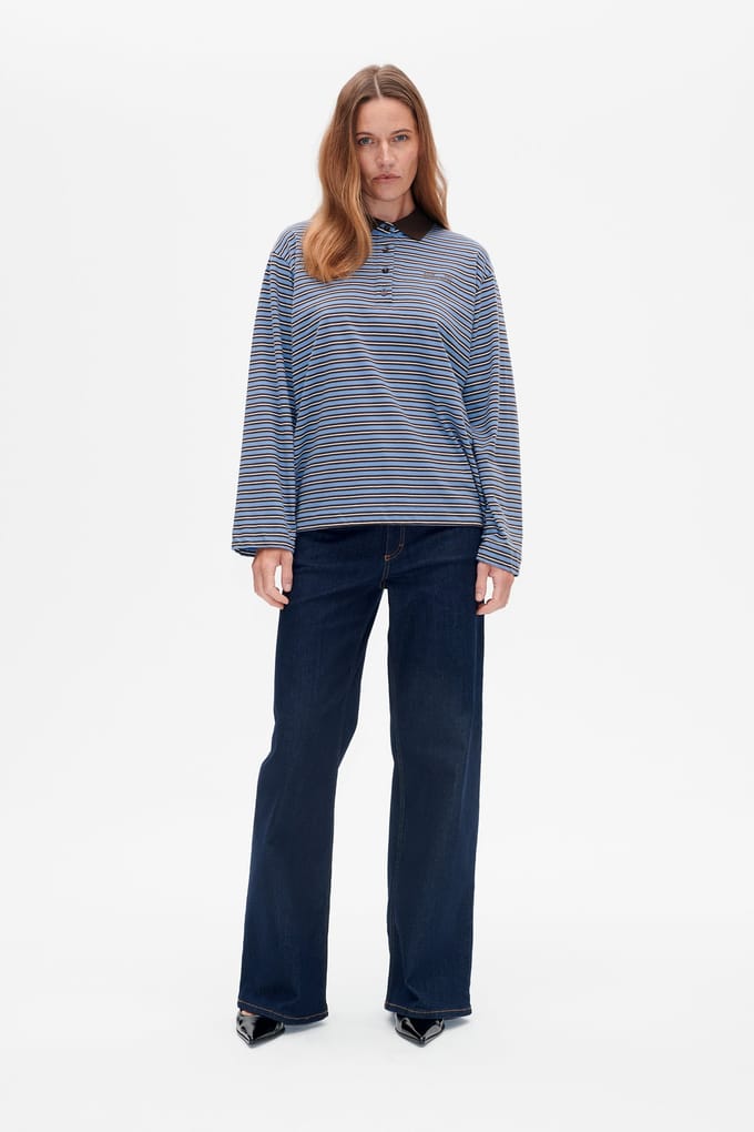 Baum und Pferdgarten Jeanni T-shirt Java Polo Stripe Taglia: L | Maglie a manica lunga Outlet | Donna