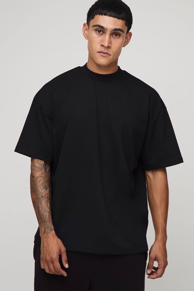Oversized Premium Super Heavyweight T-shirt | Black | Size Medium