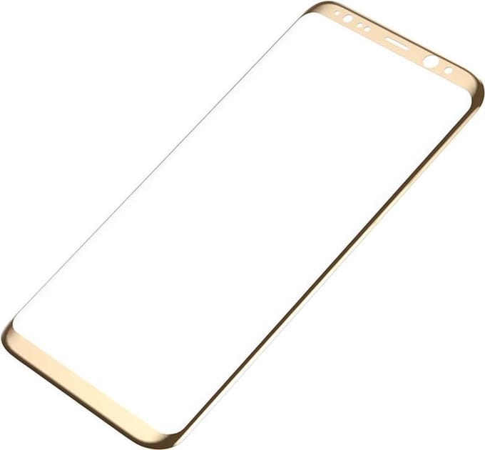 3D Full Cover 9H Screen Protector for Galaxy S8+ _ Gold