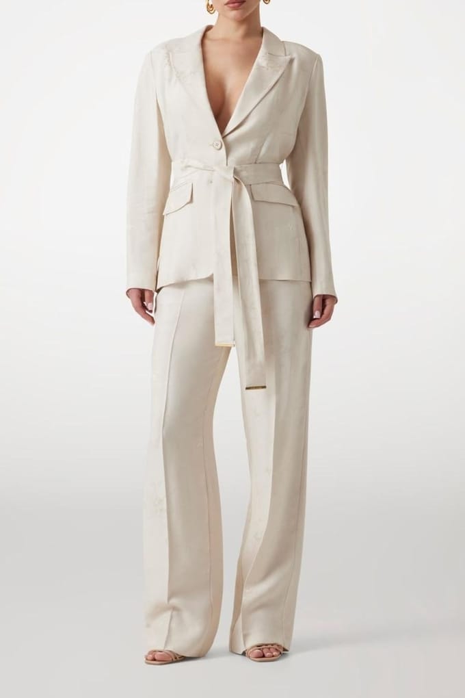 GUESS Whitney Belted Suit Dreamy Moon Multi Taglia: 40 | Blazers Outlet | Donna