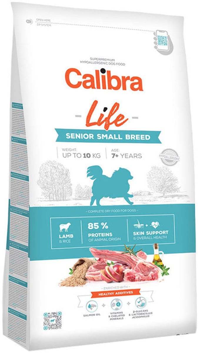 Calibra Dog Life Denior Small Breed - Lam - 6 kg