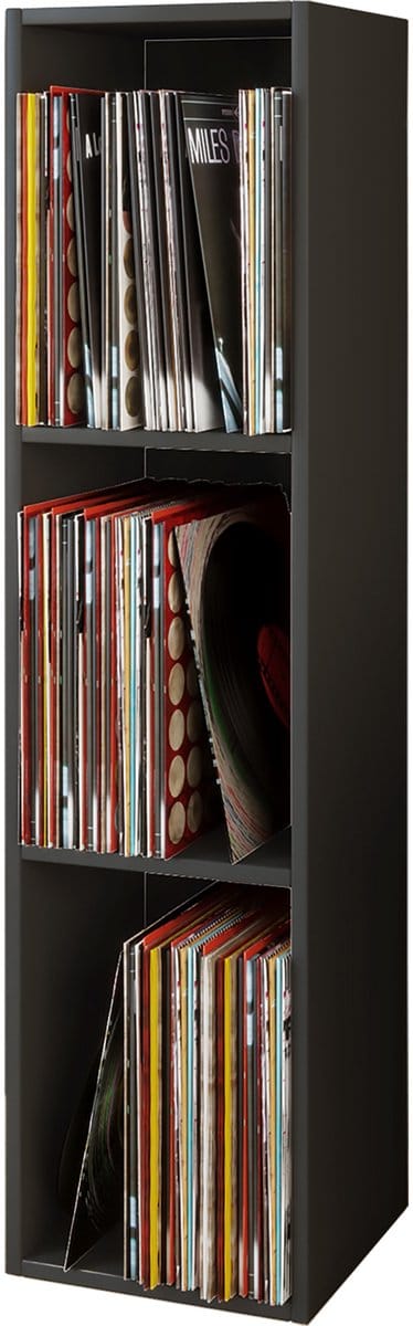 Houten platenstandaard LP-plank Archiefstandaard Platto 3-voudig