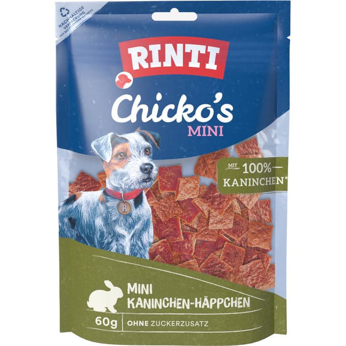 Rinti Chicko Mini Snack 12x60g - Konijn
