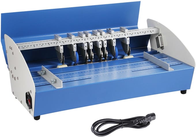 VEVOR Rimpelmachine Elektrische Rilmachine 520 mm Rilmachine Kantoorbenodigdheden