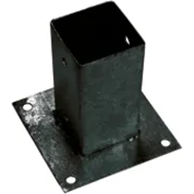 Giardino Bodemplaat, 71x71x150mm Ral 9005 Zwart
