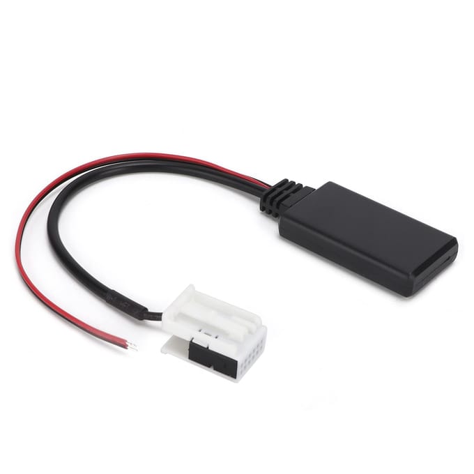Module Bluetooth de Voiture 12V Câble AUX IN Adaptateur Audio Sans Fil Remplacement pour Delta 6 7 black