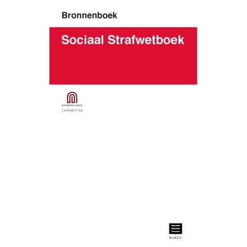 Sociaal Strafwetboek (Bronnenboek) - Bunker Hill Group